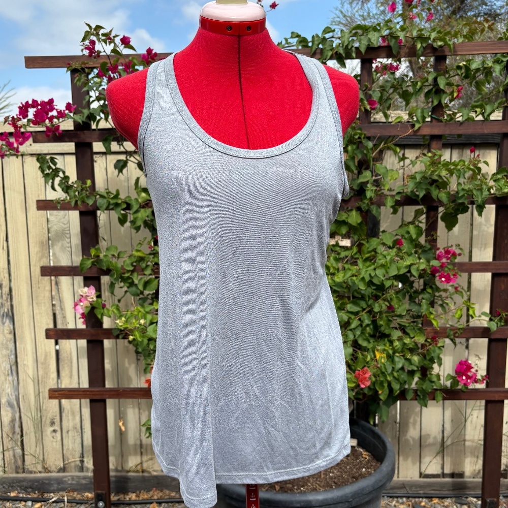 Gray Racerback Tank Top